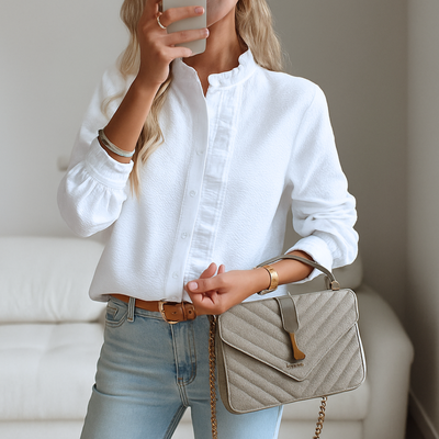 Laura | Luxe blouse met franjes