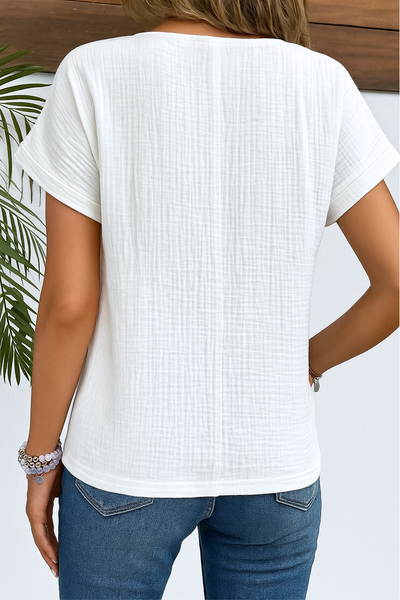 Marijke | Blouse met kraag en knopen