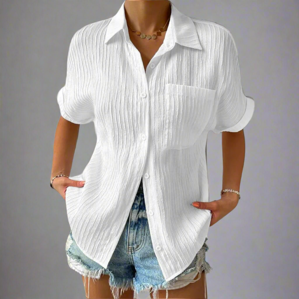 Anneke | Elegante blouse met overhemdkraag