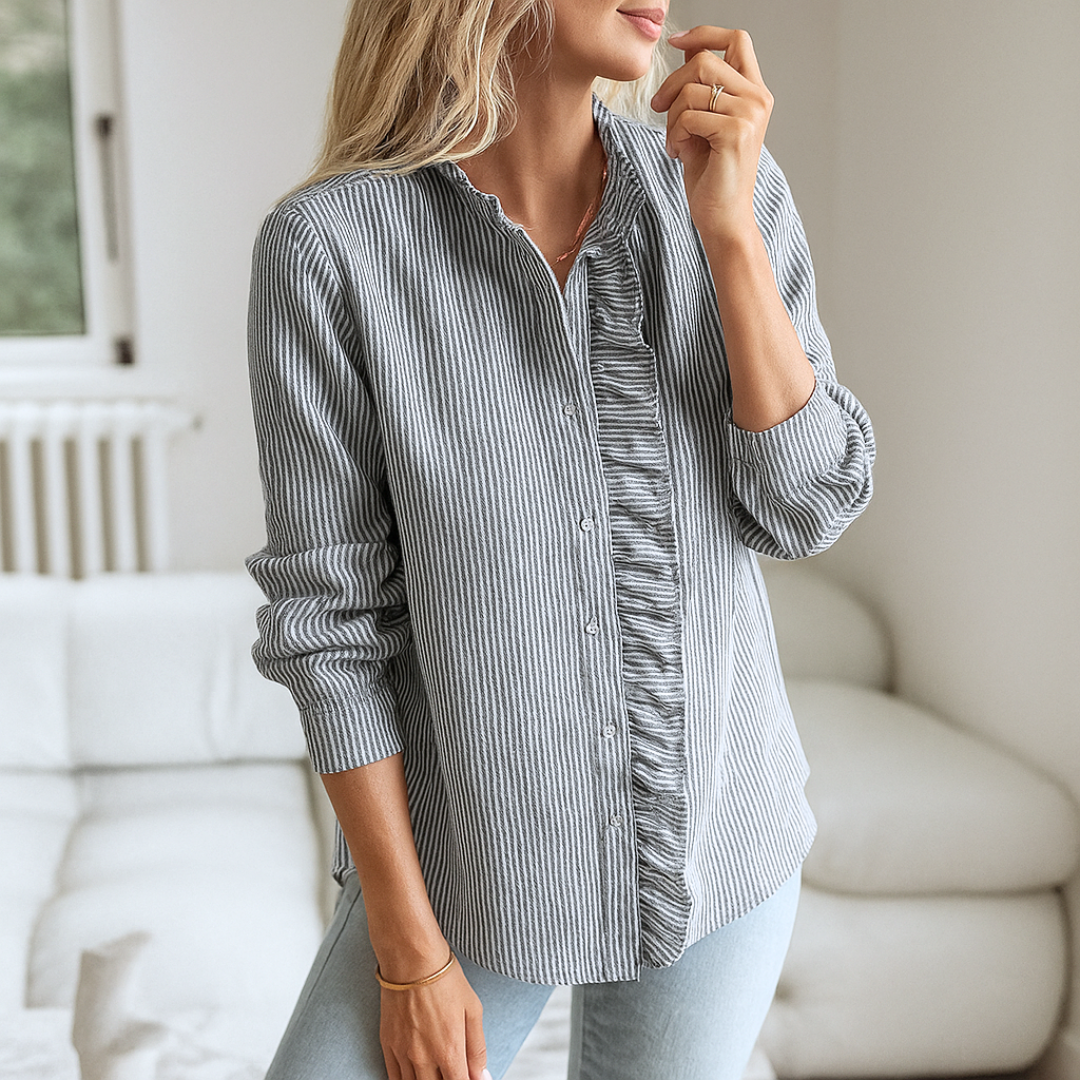 Laura | Luxe blouse met franjes