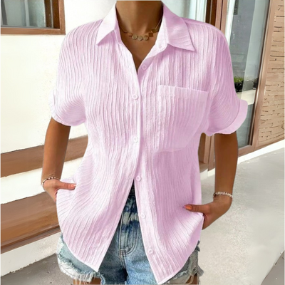 Anneke | Elegante blouse met overhemdkraag