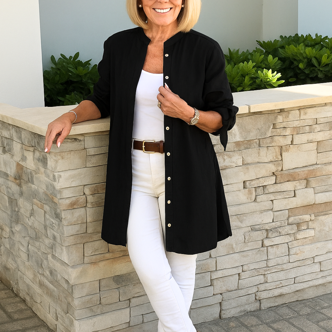 Louise | Effen strikblouse