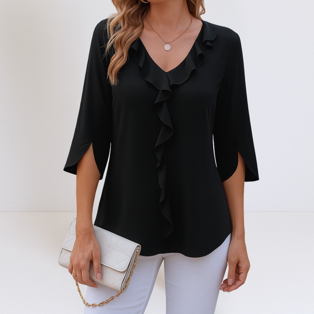 Maria | Casual blouse met V-hals