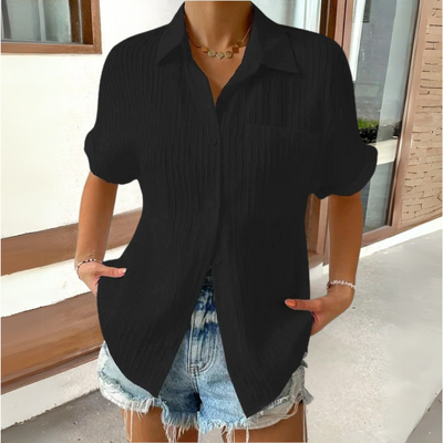 Anneke | Elegante blouse met overhemdkraag