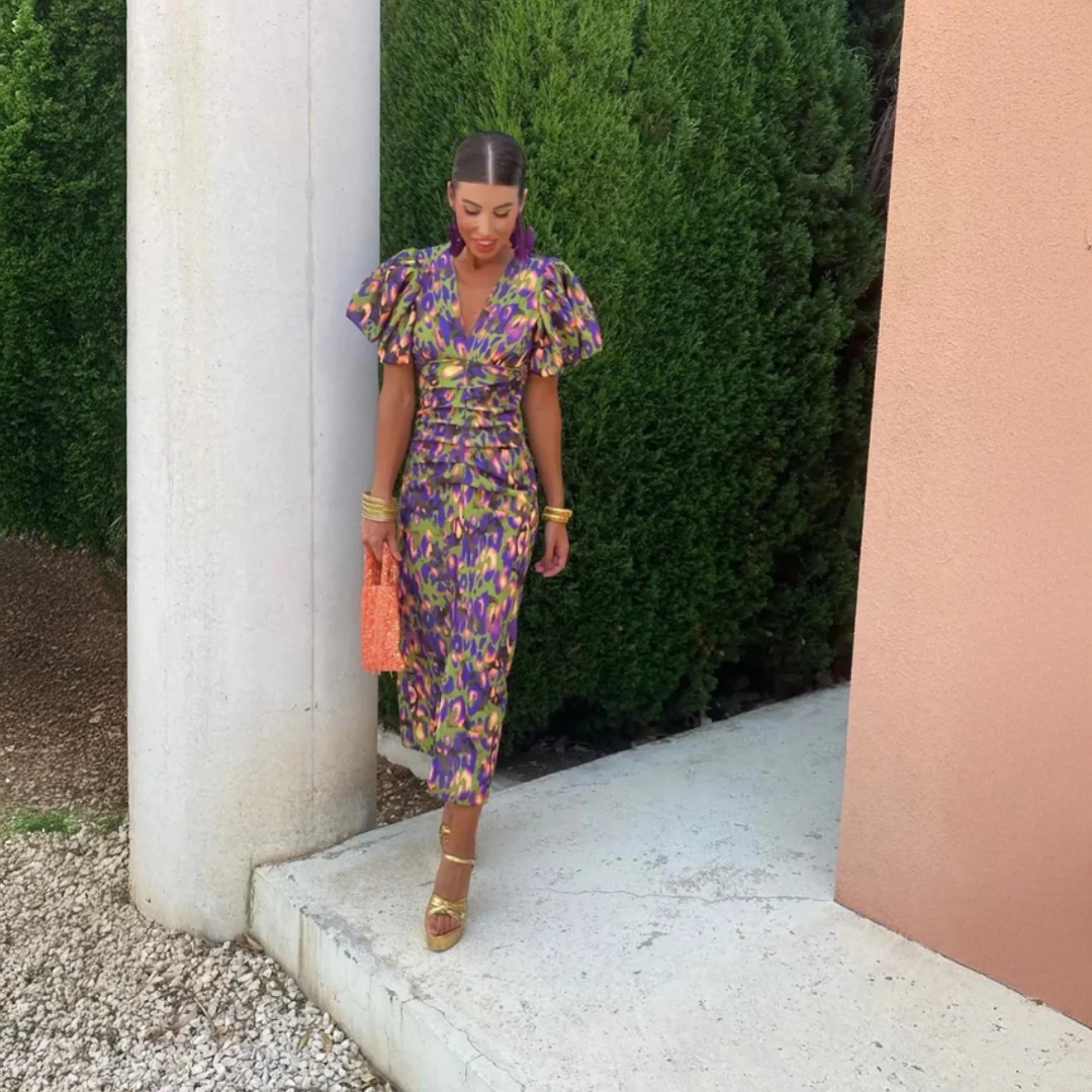 Lisa | Kleurrijke Zomerjurk