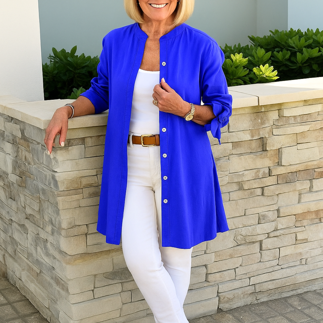 Louise | Effen strikblouse