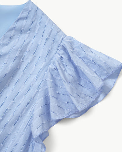 Lara | V-hals jurk met ruches