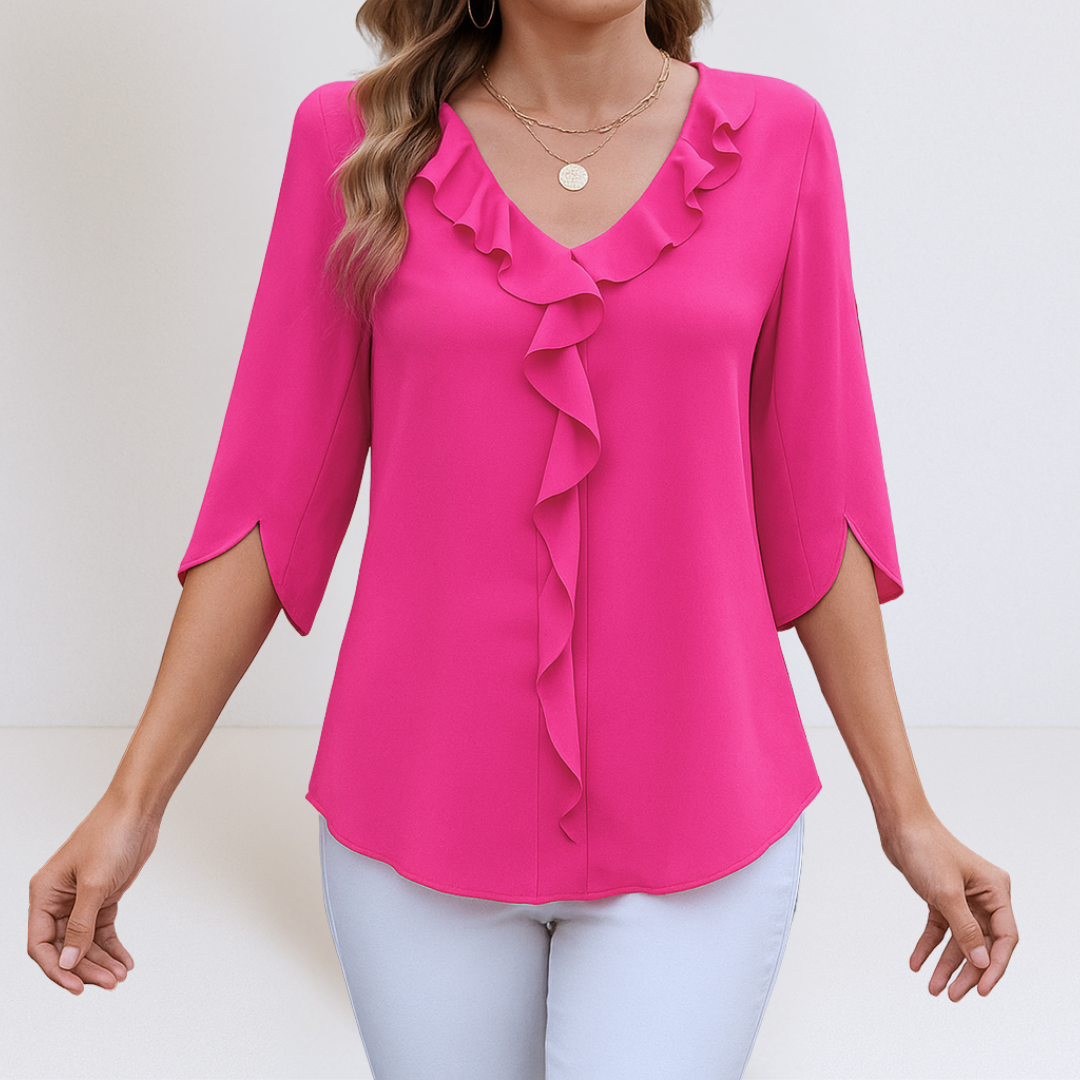 Maria | Casual blouse met V-hals