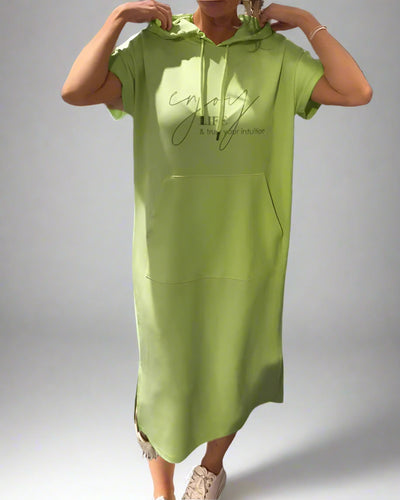 Saskia | Comfortabele hoodiejurk