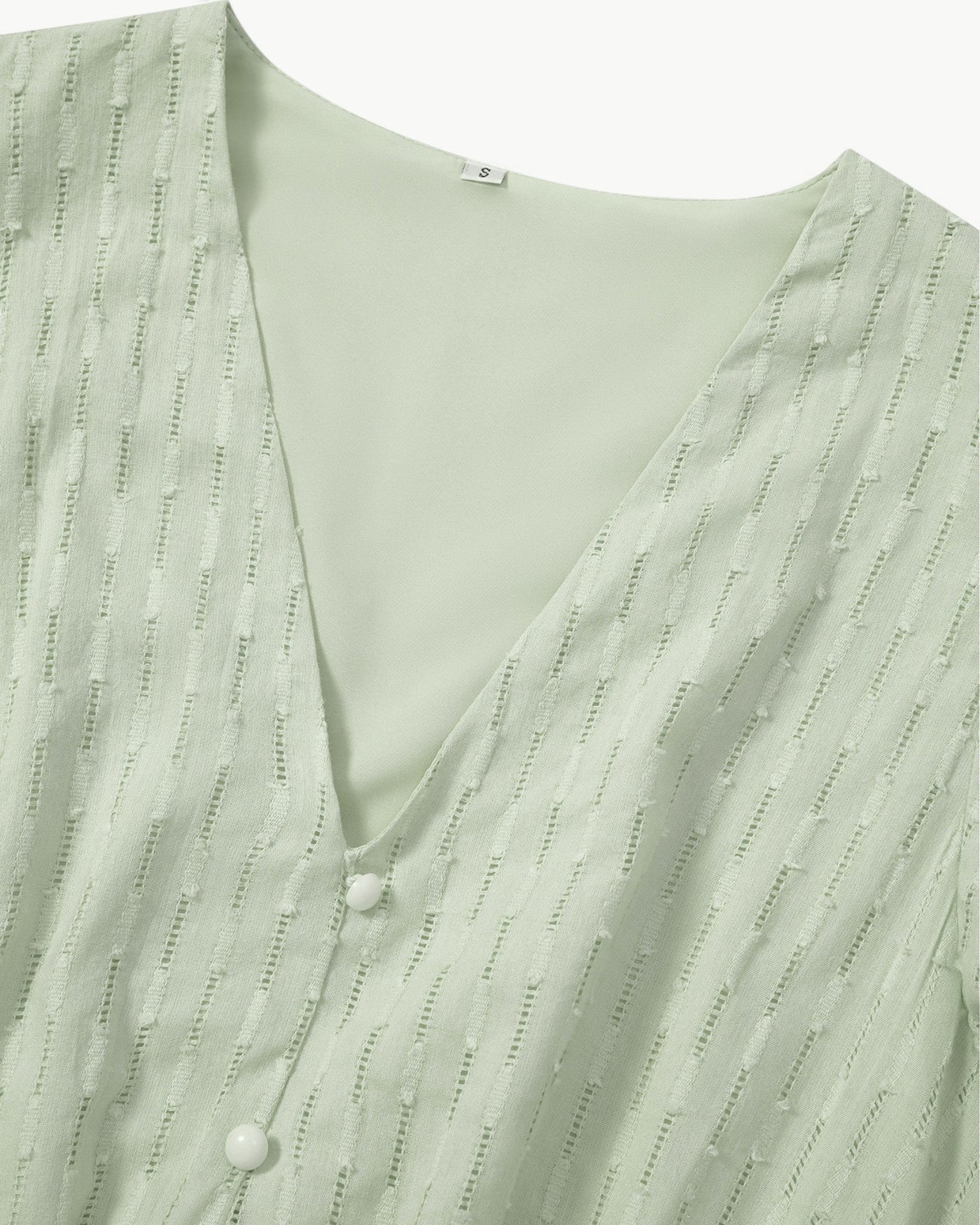 Lara | V-hals jurk met ruches