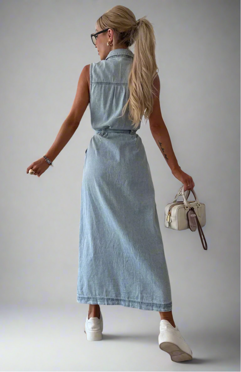 Isabelle | Maxi Denim Jurk