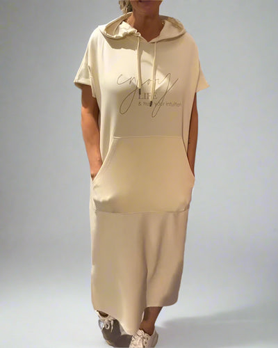 Saskia | Comfortabele hoodiejurk
