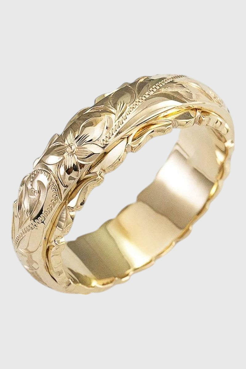 Vivea | Gouden Vintage Bloemenring