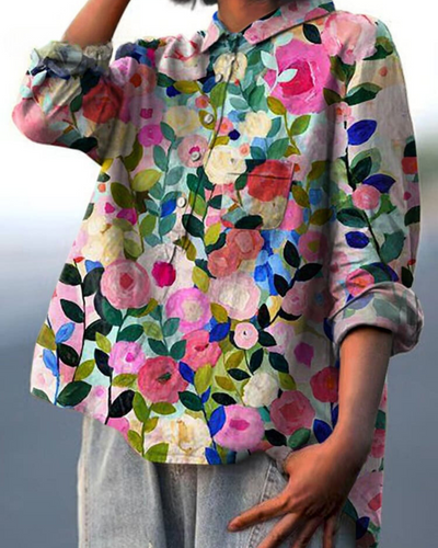 Louise | Blouse met bloemenprint