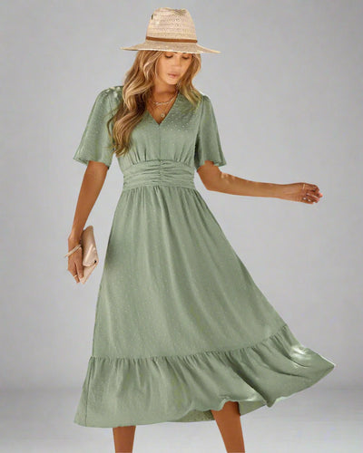 Renée | Stijlvolle V-hals jurk