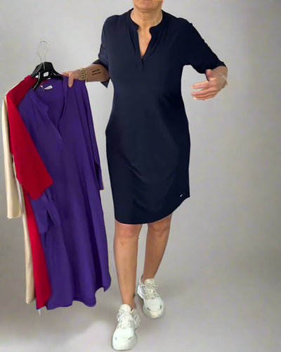 Miravo | Eenvoudige V-hals Jurk