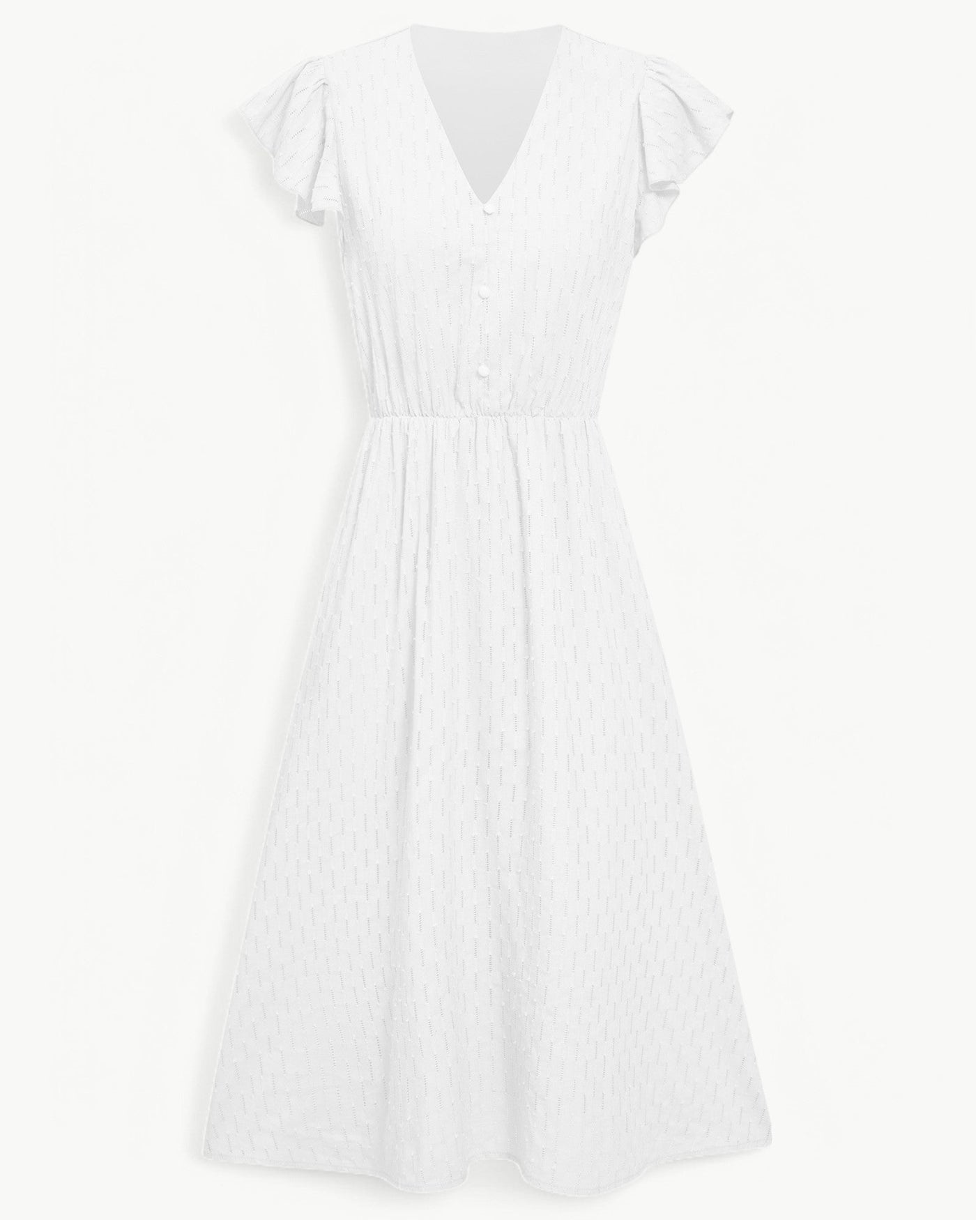 Lara | V-hals jurk met ruches
