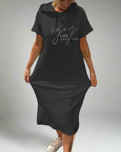 Saskia | Comfortabele hoodiejurk