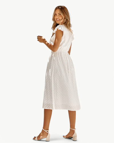 Lara | V-hals jurk met ruches