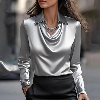 Joyce | Elegante satijnen blouse