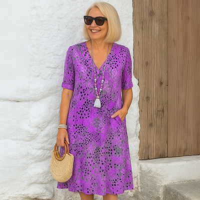 José | Levendige Midi-Lengte Jurk