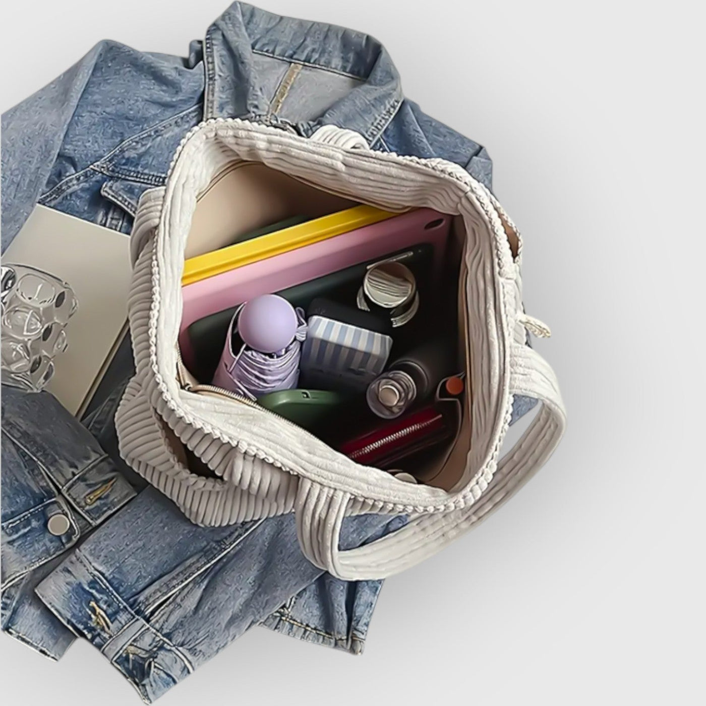 Lara | Geribbelde Draagtas