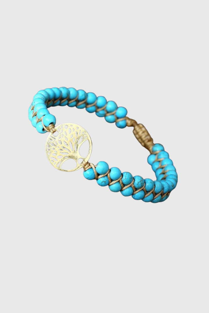 Cléo | Armband Levensboom Turquoise