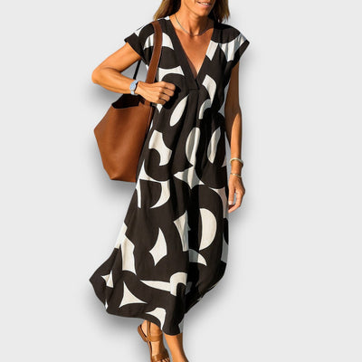 Linae – Luftiges Kleid mit V-Ausschnitt