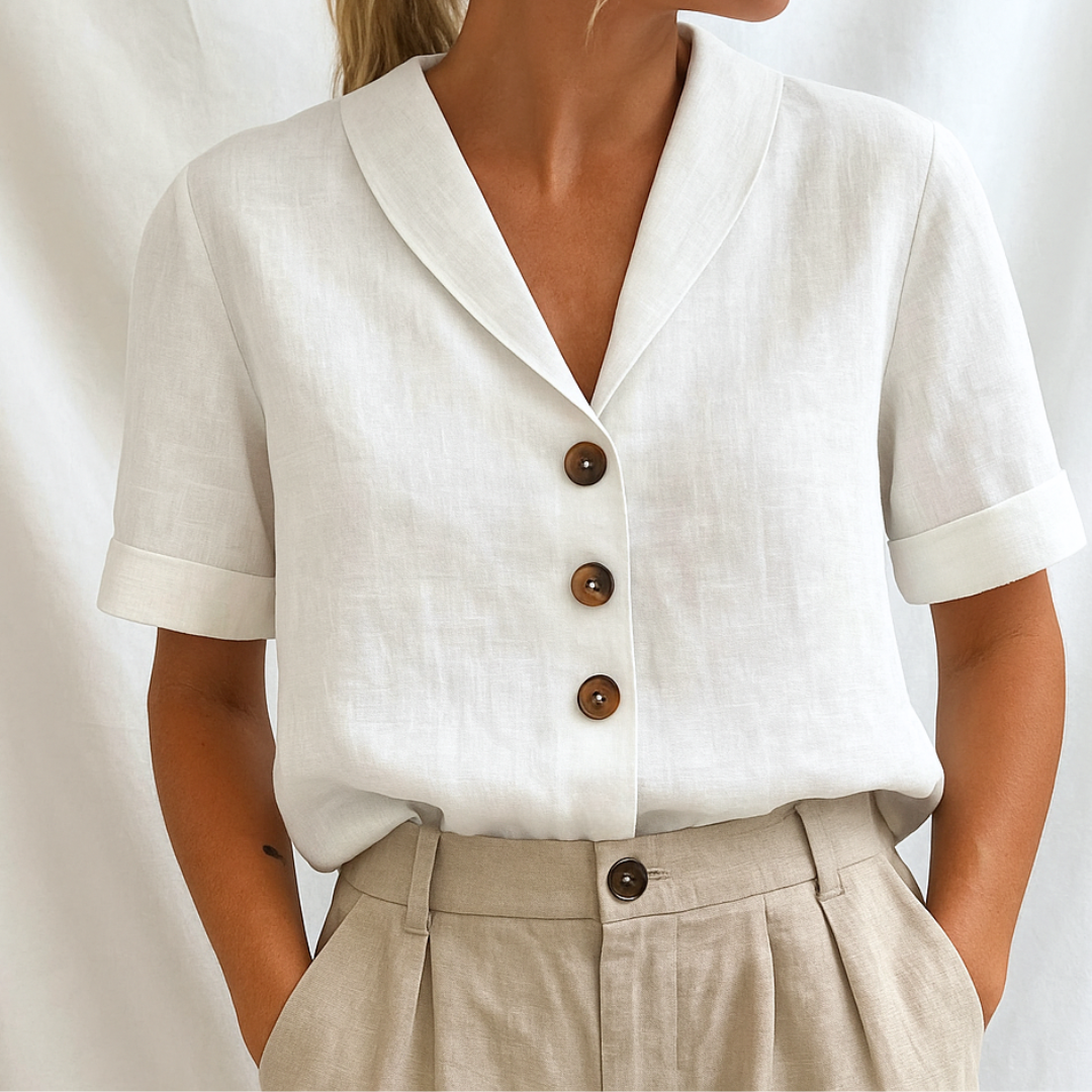 Marie | Elegante effen blouse