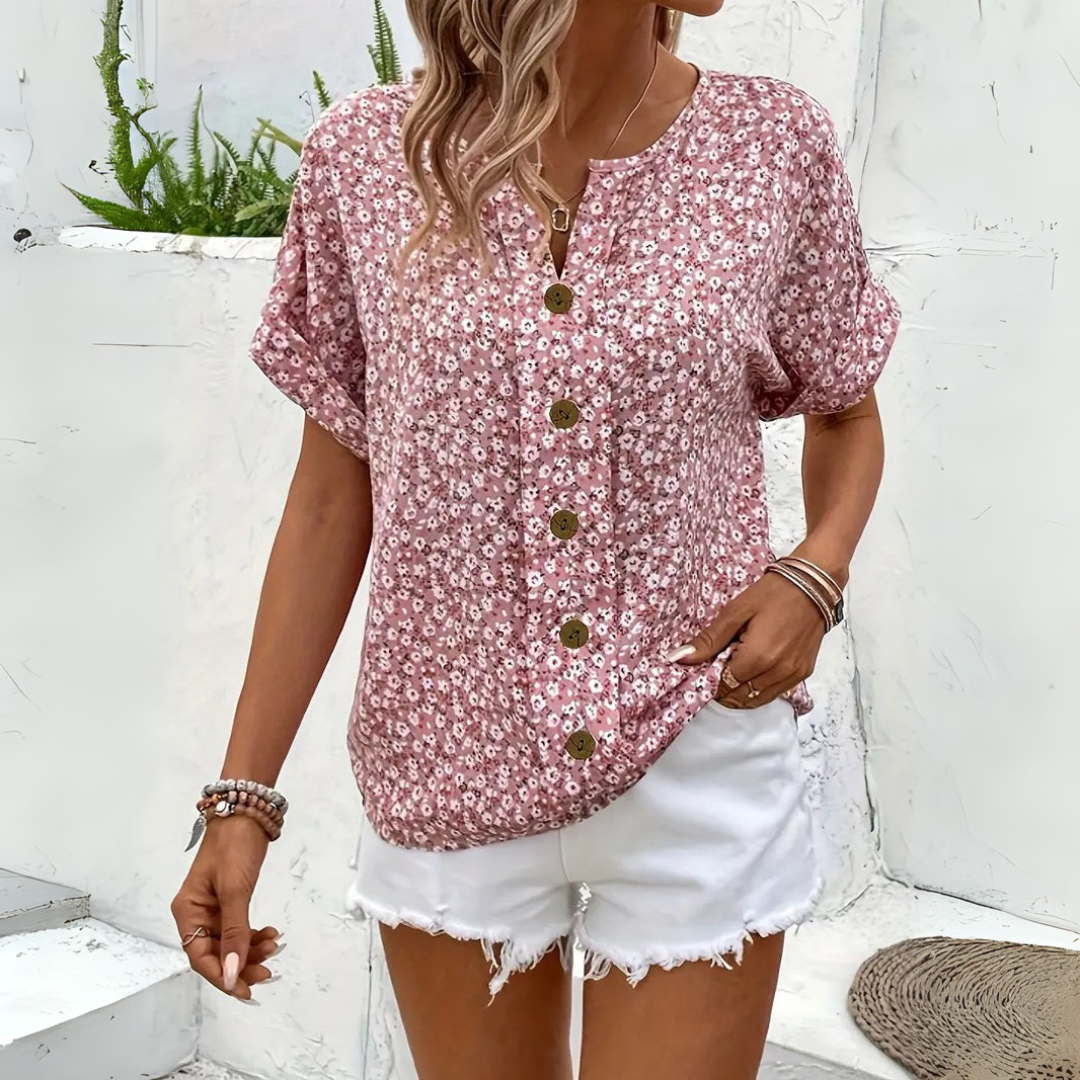 Joke | Stijlvolle zomer blouse met knopen