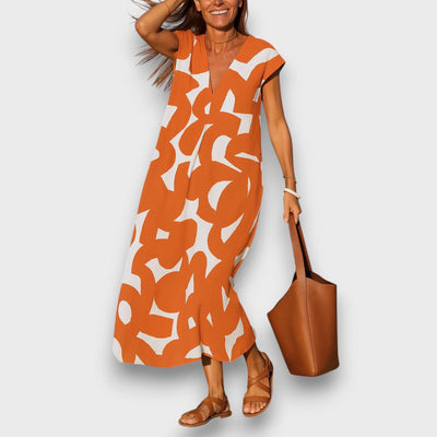 Linae – Luftiges Kleid mit V-Ausschnitt