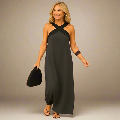 Delphine | Korte jurk met kruisvorm