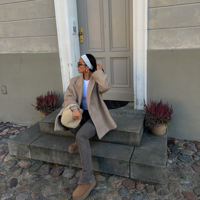 Anémone | Mini tas van geweven suede