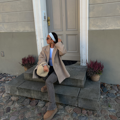 Anémone | Mini tas van geweven suede