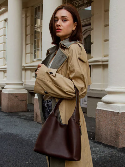 Clotilde | Tas van kunstleer met kerscharme