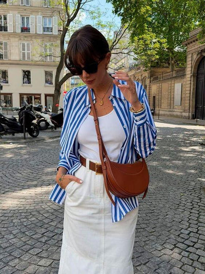 Edmée | Elegante Tan Zadel Tas