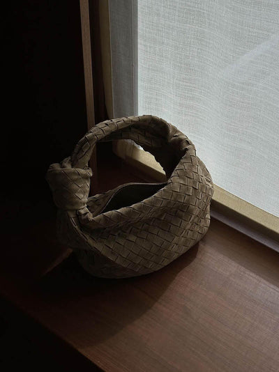 Anémone | Mini tas van geweven suede