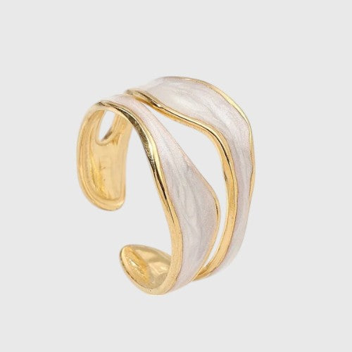 Amara | Vintage Witgouden Ring