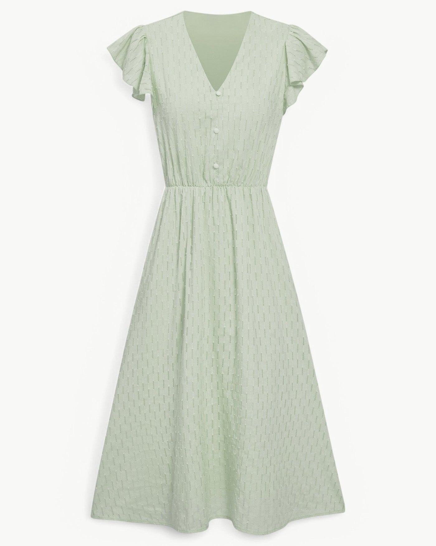 Lara | V-hals jurk met ruches