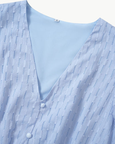 Lara | V-hals jurk met ruches