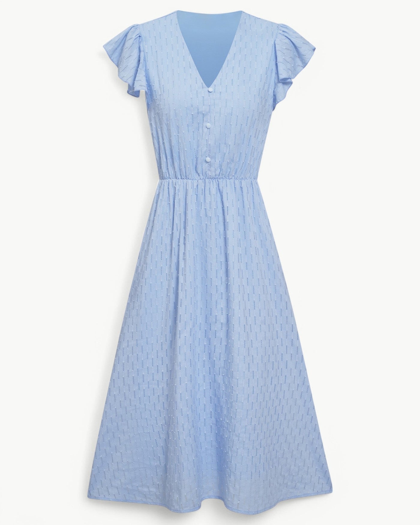 Lara | V-hals jurk met ruches