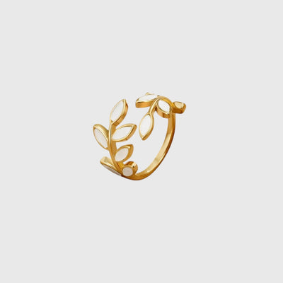 Luna | Goudblad Ring