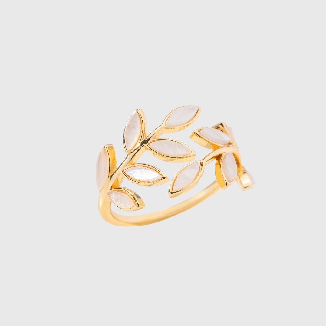 Luna | Goudblad Ring