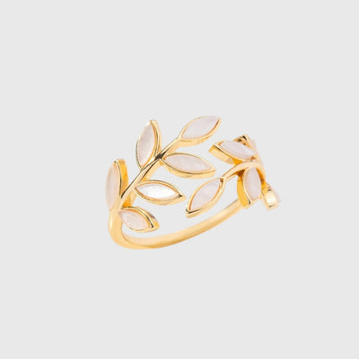 Luna | Goudblad Ring