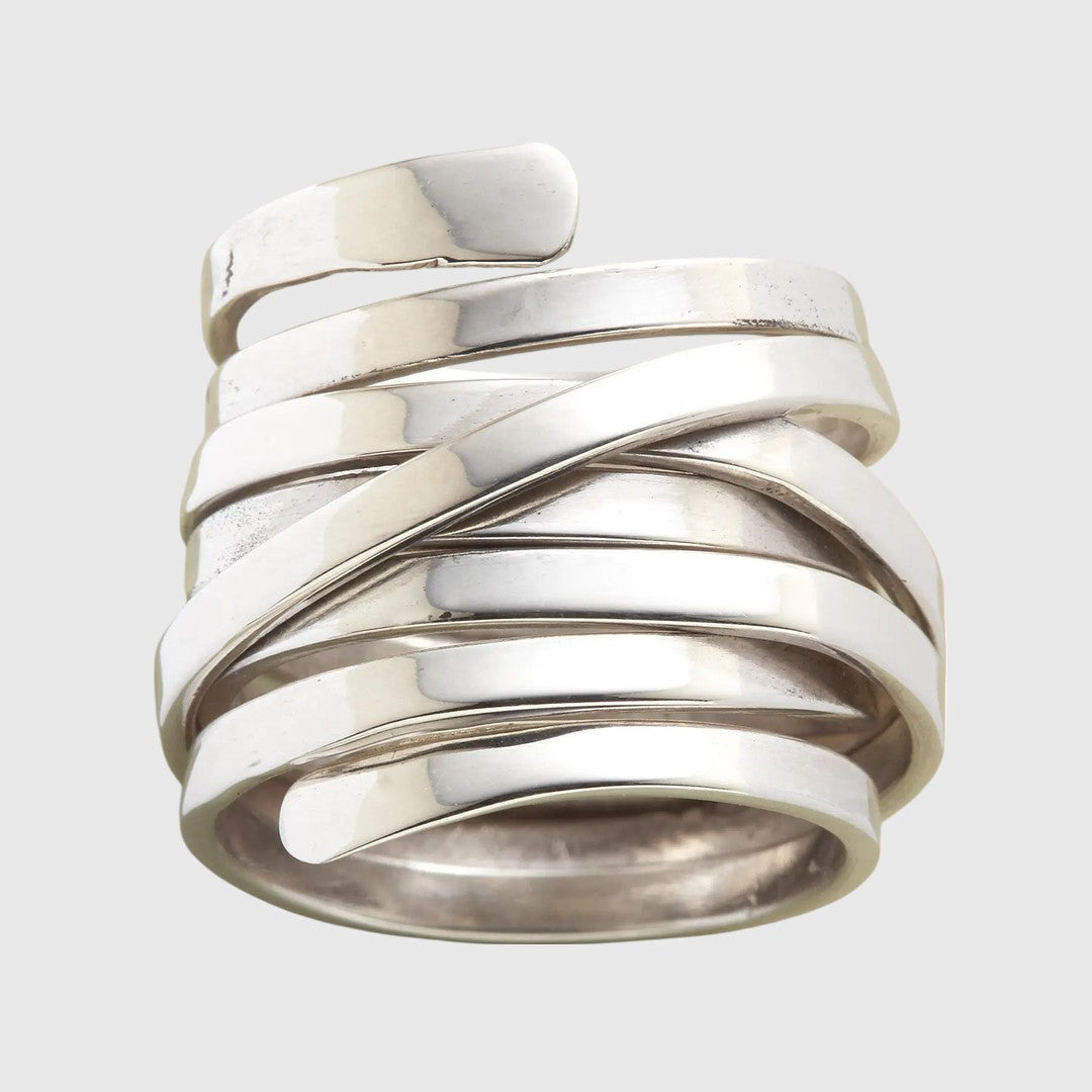 Seraphina | Vintage Brede Zilveren Ring