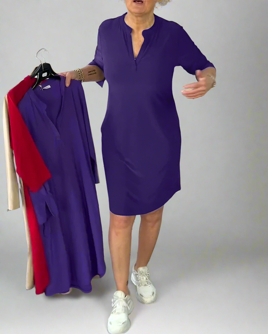 Miravo | Eenvoudige V-hals Jurk