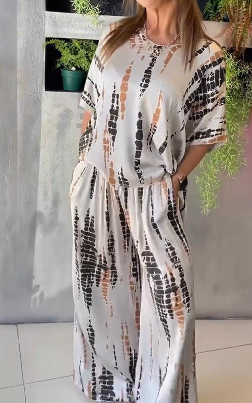 Hannah | Casual tweedelig pak met ronde hals