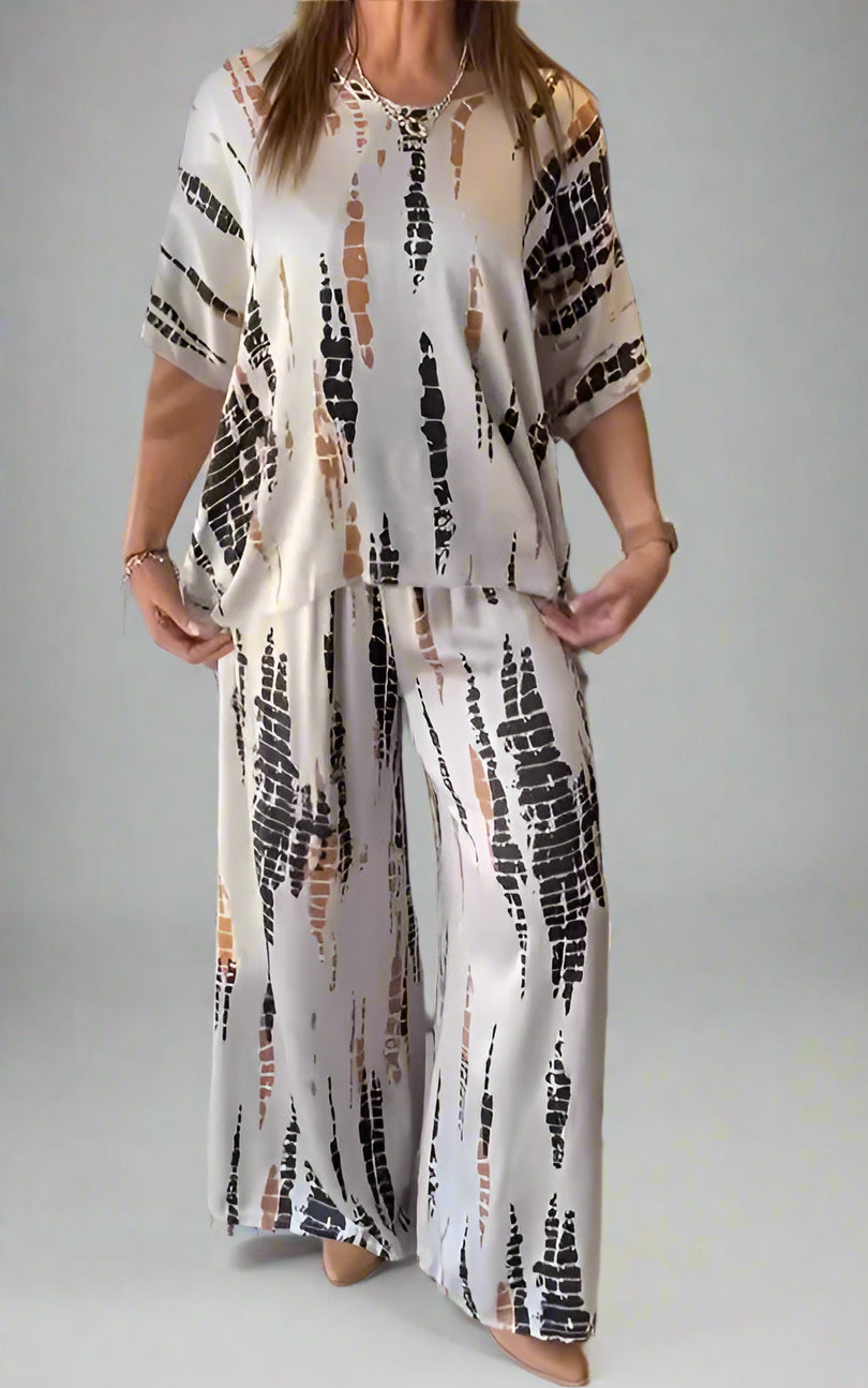 Hannah | Casual tweedelig pak met ronde hals