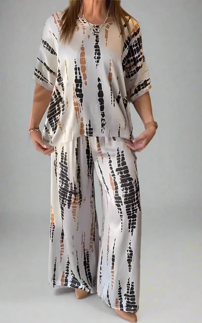 Hannah | Casual tweedelig pak met ronde hals