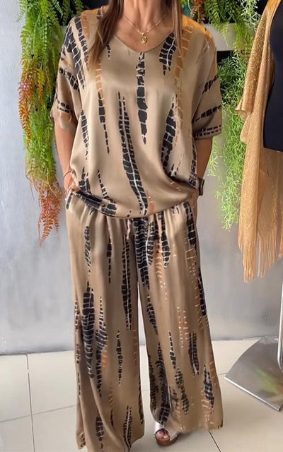 Hannah | Casual tweedelig pak met ronde hals